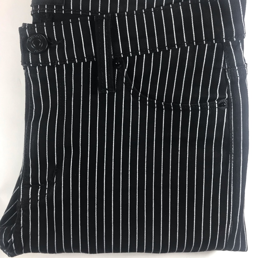 Hudson Jeans USA Nico Midrise Super Skinny Striped